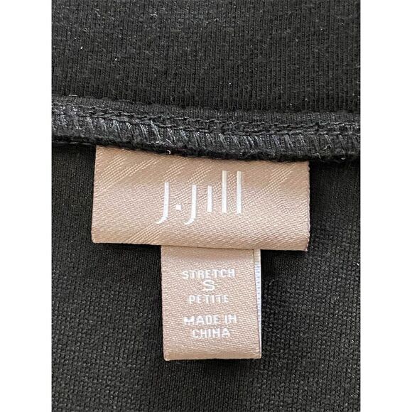J. Jill Black Stretch Knee Length Pencil Skirt Size Small Petite - Picture 2 of 7